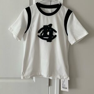 ITIB X HIGHLIGHT Chic White and Black Women's Tee